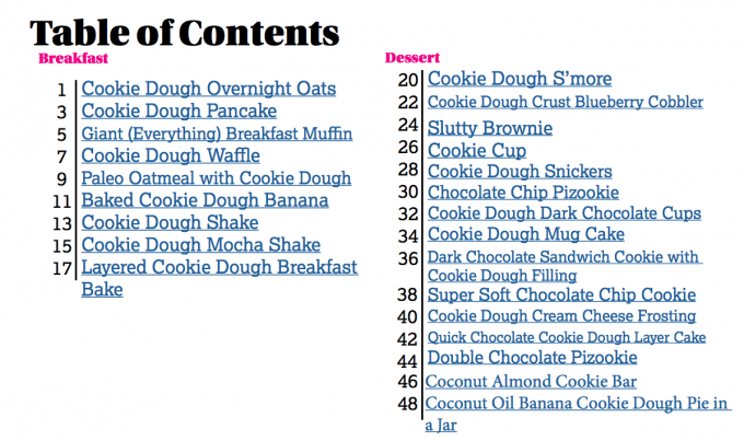 Cookie Dough eBook: ONE healthy cookie dough + 24 delicious recipes to make with it!