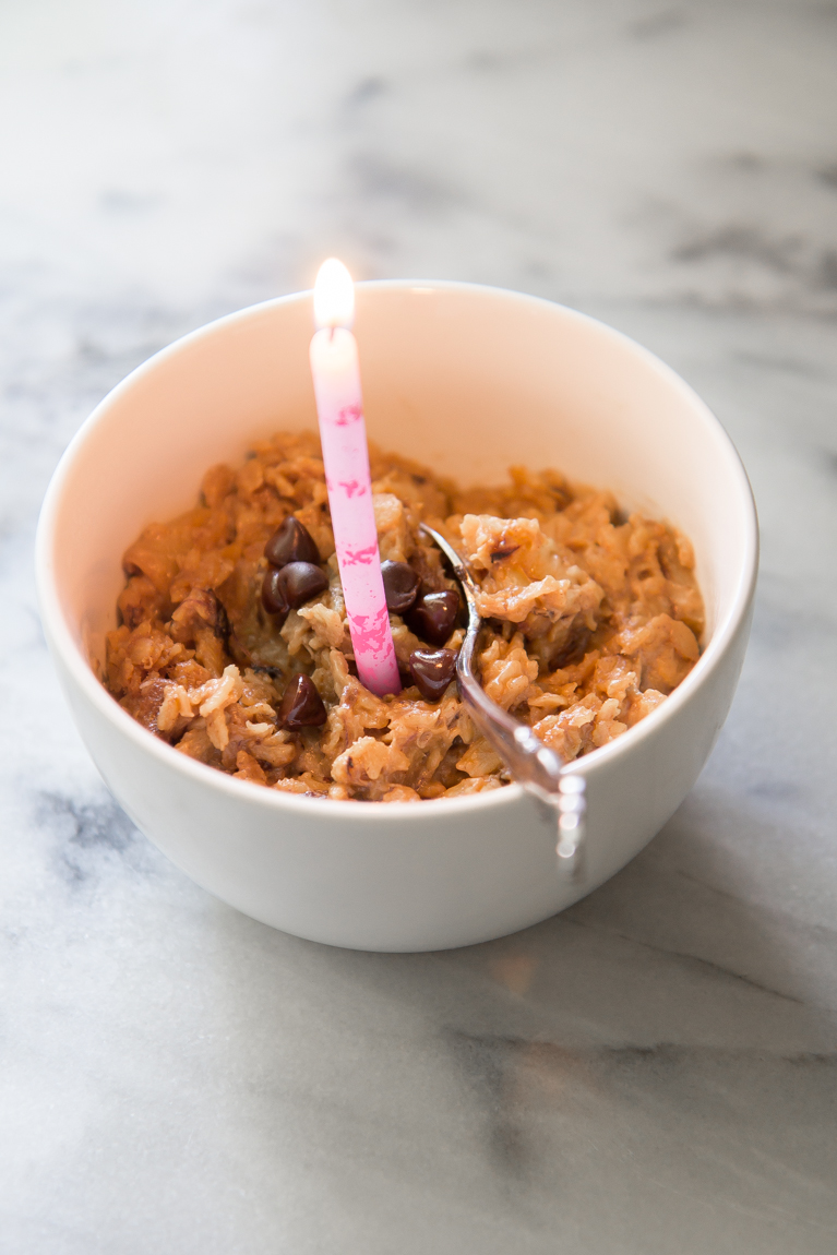 Birthday Oatmeal! (or to celebrate any morning!)