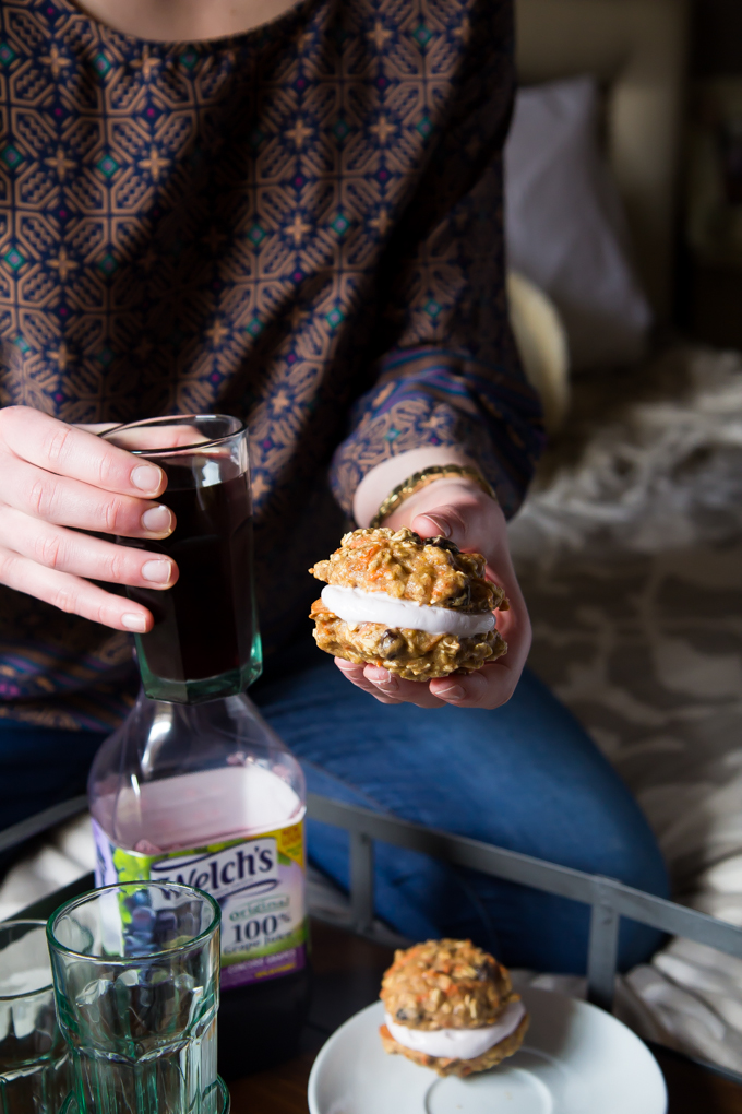 This is how you thrown an indoor picnic.  (AKA how to stay in bed even longer on the weekend).  #spon