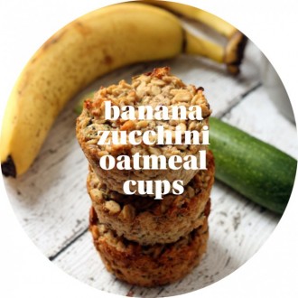 banana zucchini oatmeal cups