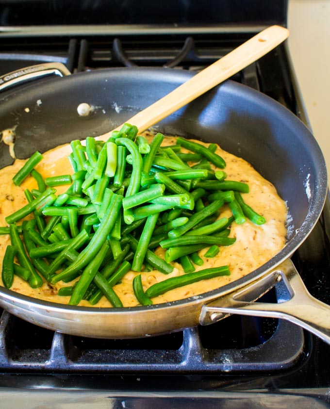 lightened-up green bean casserole | immaEATthat.com