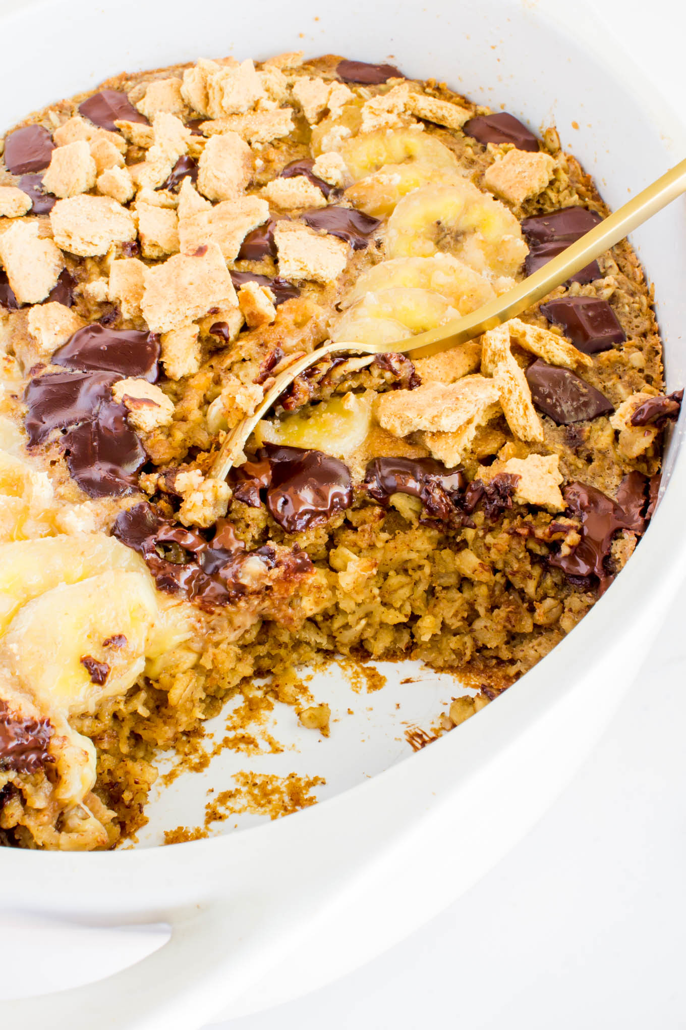 s'mores baked oatmeal | immaEATthat.com