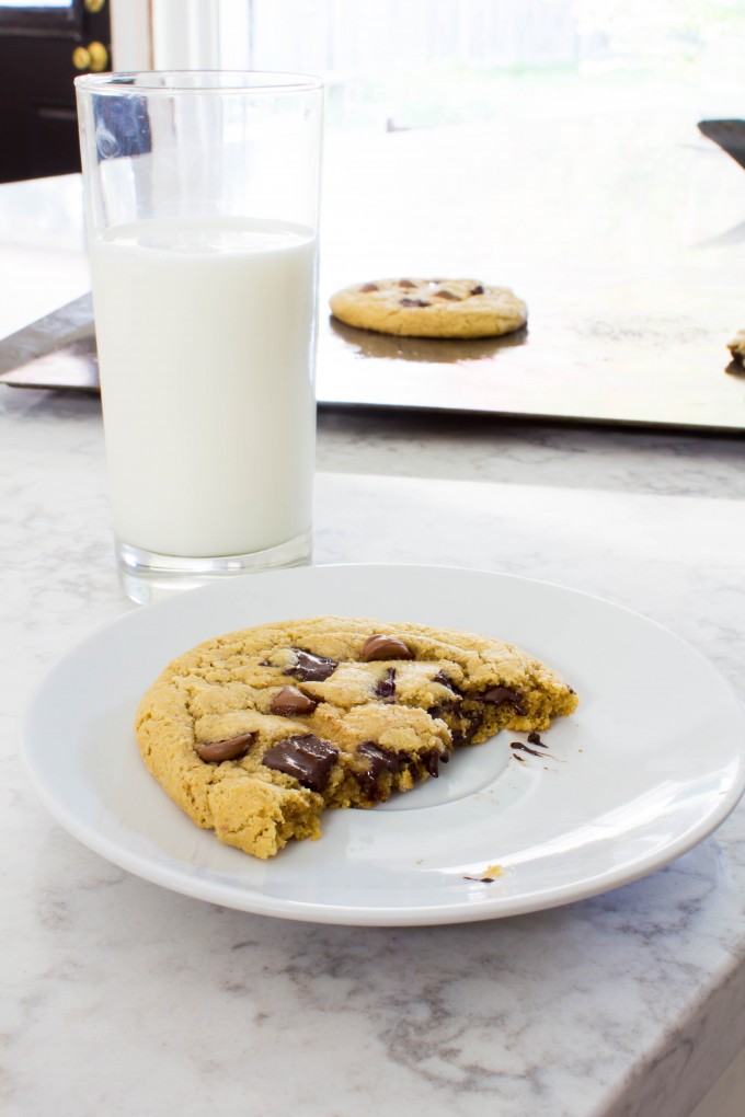 chocolate chip peanut butter cookies for two | immaEATthat.com