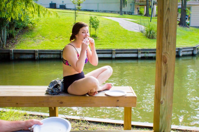 bathing suit + lake + breakfast tacos = perfect summer day. | immaEATthat.com