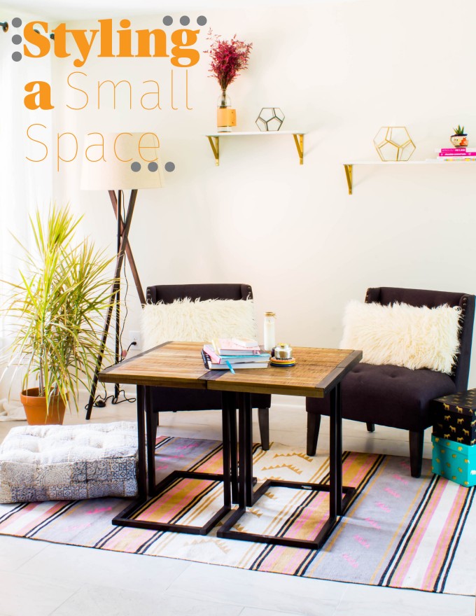decorating a small space inspiration | immaEATthat.com #sponsored