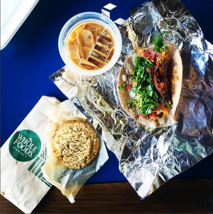 whole foods dinner = latte. taco. cookie. | immaEATthat.com