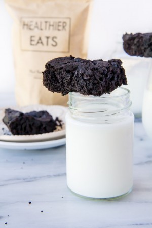 black bean brownies with mix
