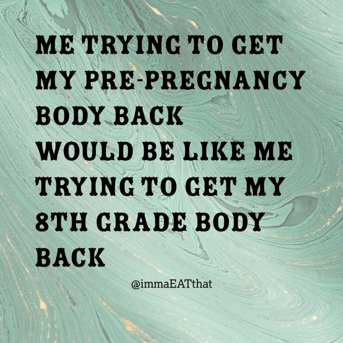 A goodbye to my pre-pregnancy body.