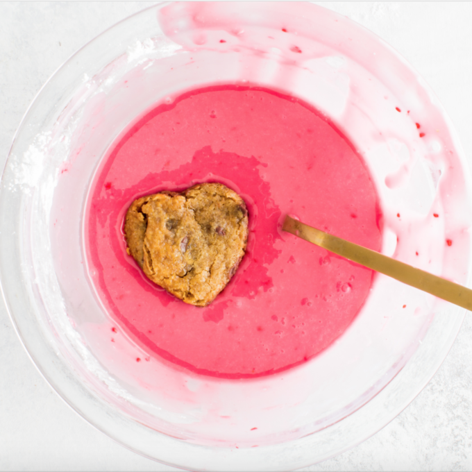 Conversation Heart Cookie Pops (with a Red Raspberry Glaze!)